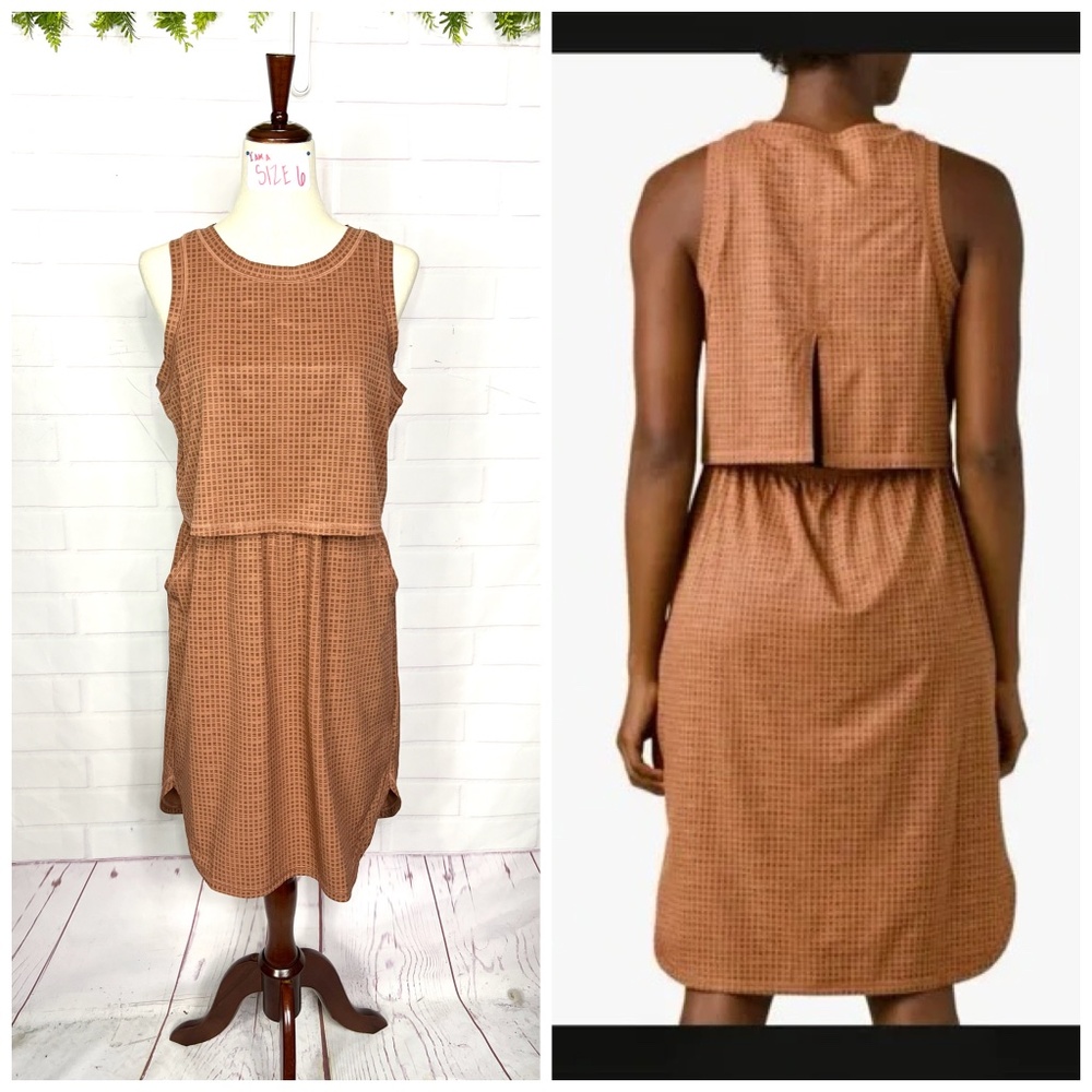 👗 NWOT |•PRANA•| Railay Dress in Terra Gingham Size Small